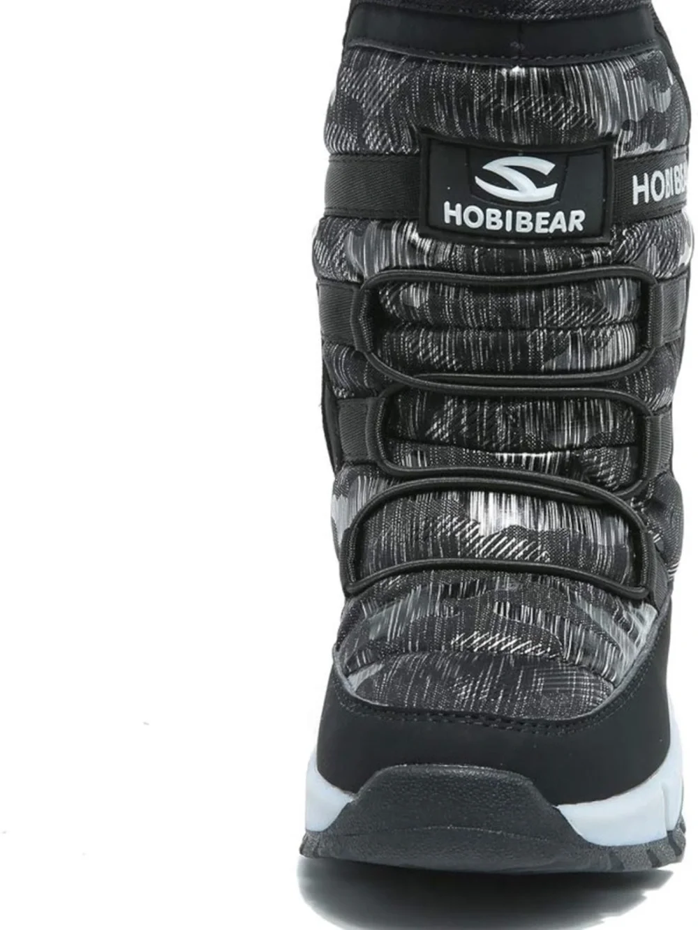 Boys Snow Boots Outdoor Waterproof Winter Kids Shoes Big Kid 5.5, Black 939